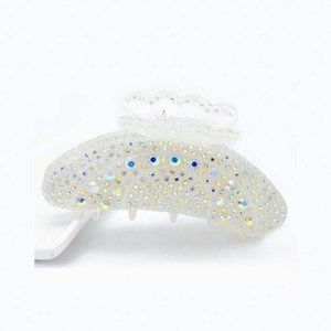 🏷️ White Wedding Hair Accessoires White Hair Claw Jaw Clip